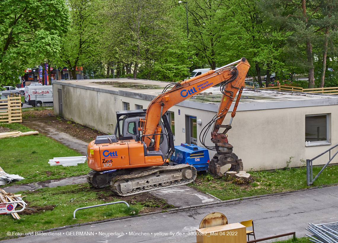 04.05.2022 - Baustelle am Haus für Kinder in Neuperlach